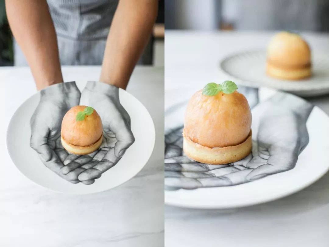 简单易做的水蜜桃的甜点,水蜜桃樱花简单甜品教程高颜值