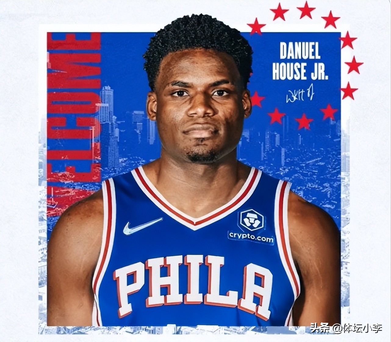 塔克加盟76人队穿几号,官宣76人