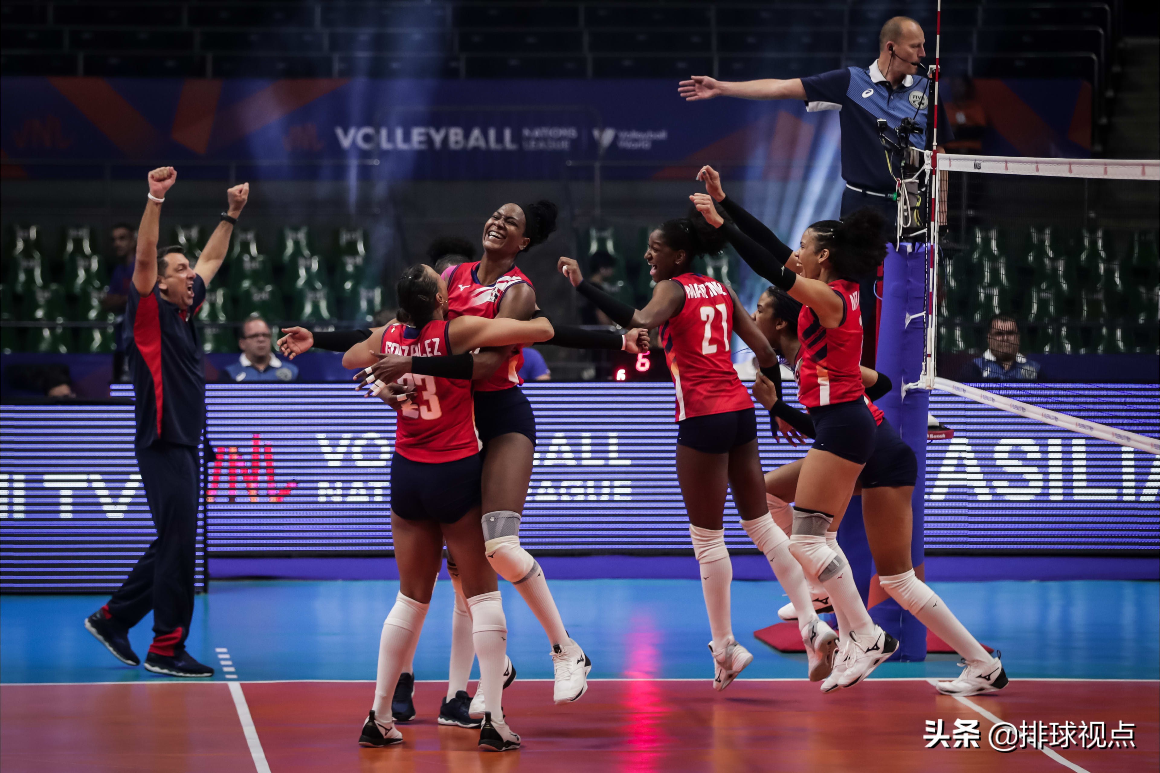 多米尼加女排3-1中国队,多米尼加女排技术统计