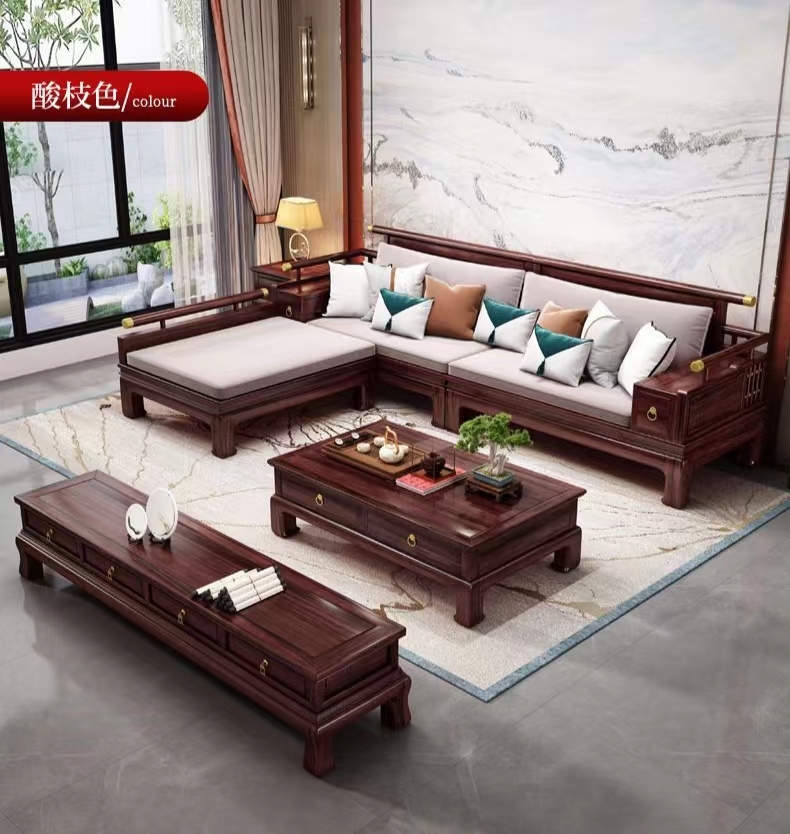 新中式红木家具大红酸枝,新中式红木家具小户型红酸枝