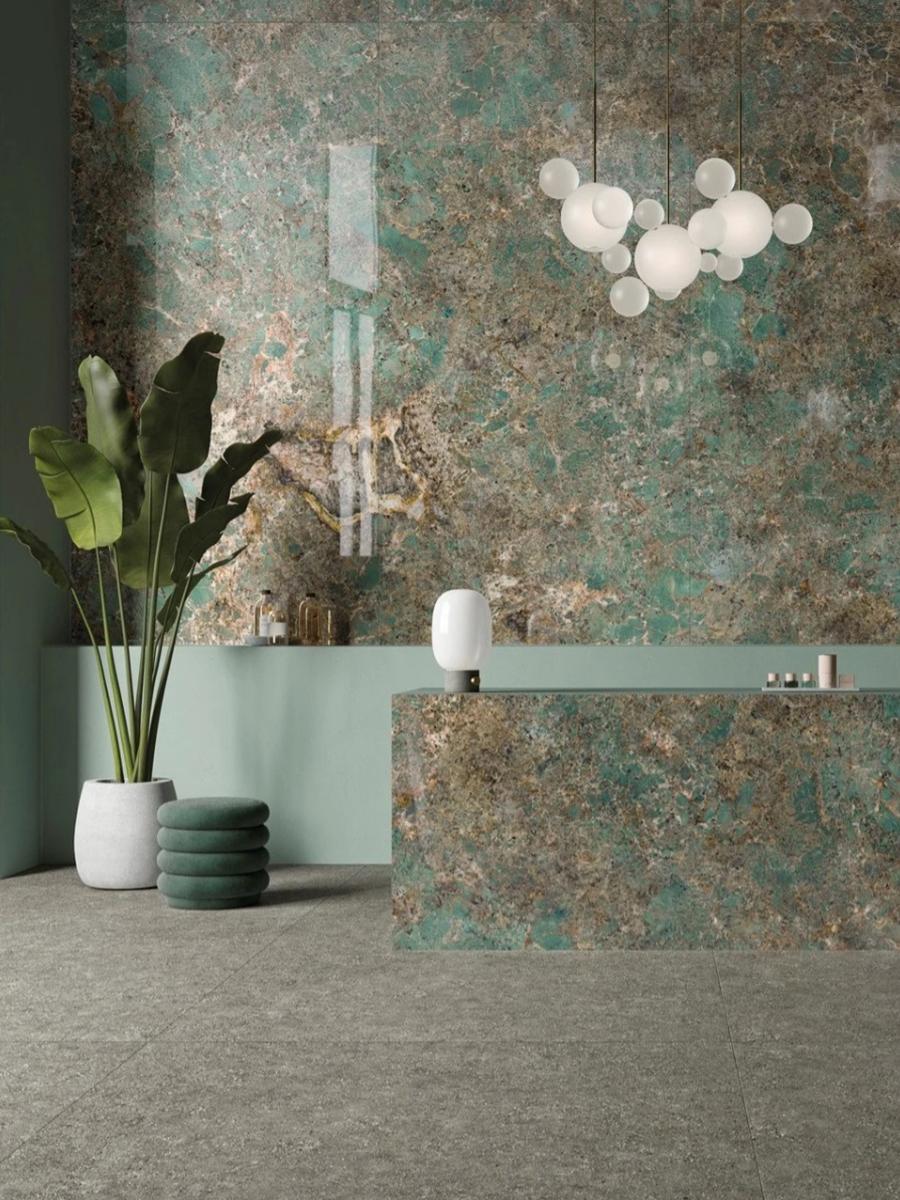 瓷砖配色卫生间,选白色亮光砖还是选浅灰色亮光砖