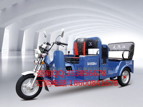 大江载客电动三轮车,大江新款封闭式三轮车