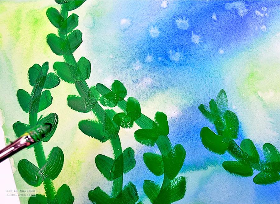 儿童画色彩技法教学目的,儿童画教程大全风景