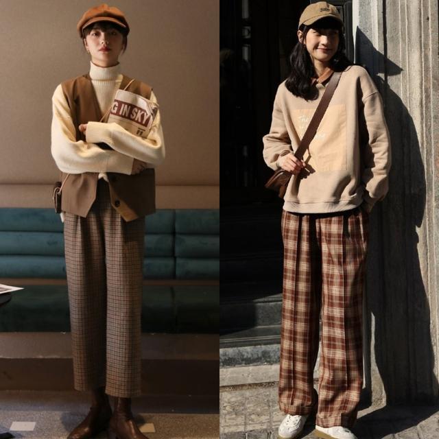 为什么自己穿格子裤不好看,为什么你穿阔腿裤不好看