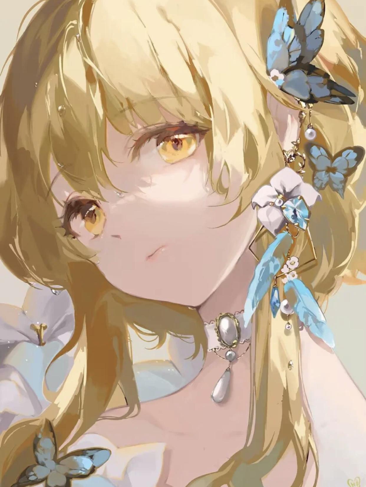 仙气满满的星星头像女呆萌可爱,女生头像带有星星和月亮的