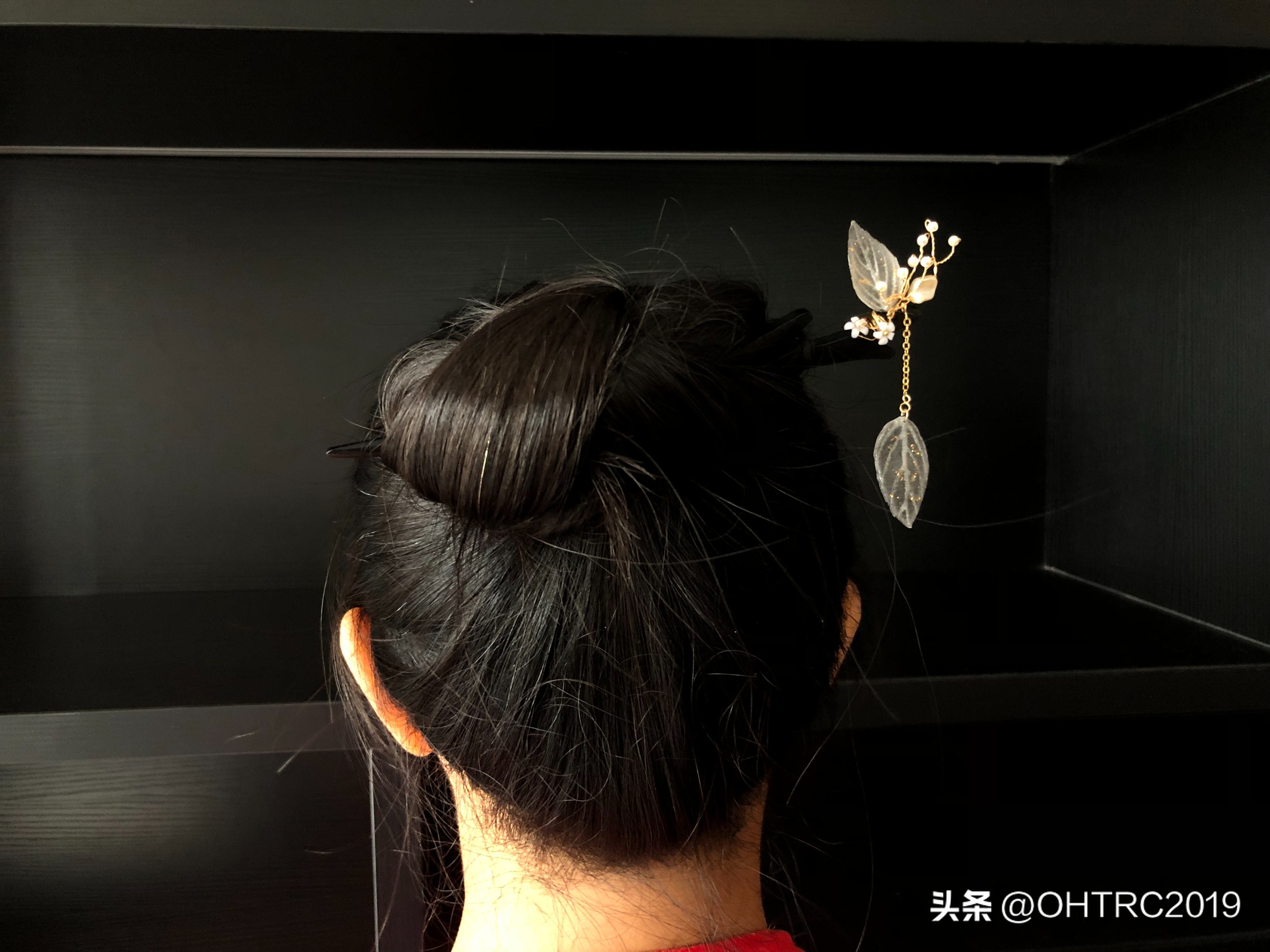 戴步摇发簪教程,民族风发簪步摇