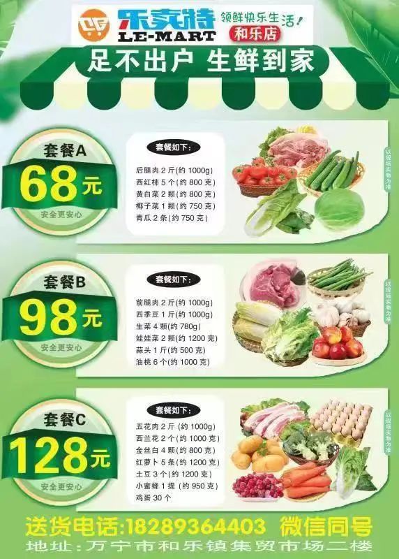 万宁市继续更新全域静态管理期间“保供”采购渠道（八）