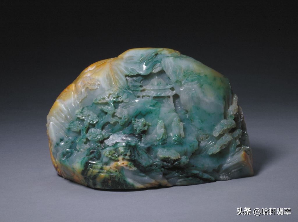 小摆件真漂亮,真正的老翡翠摆件