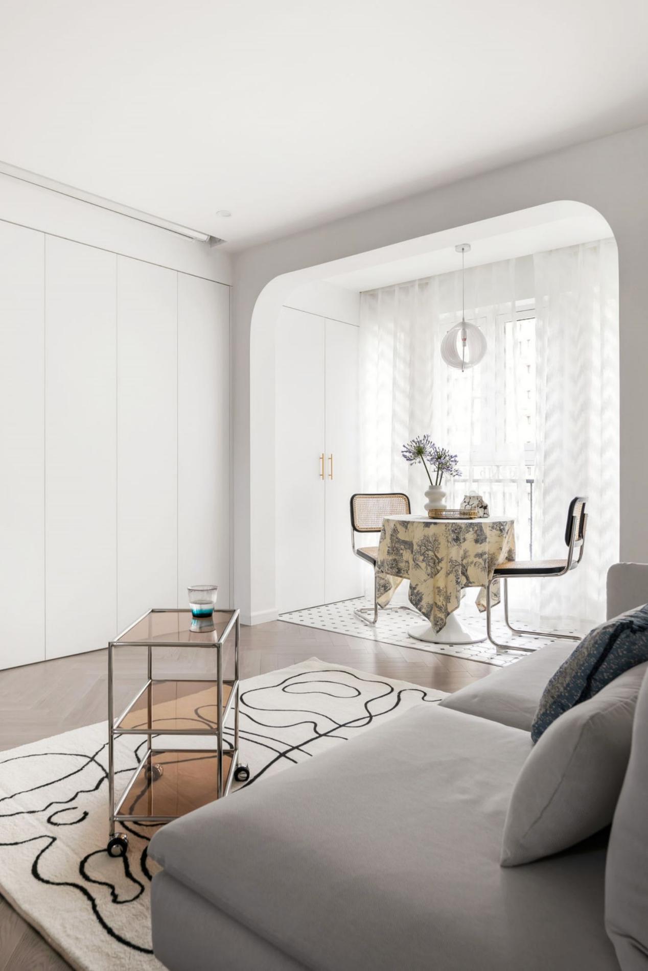 法式简约型公寓,优雅法式公寓设计