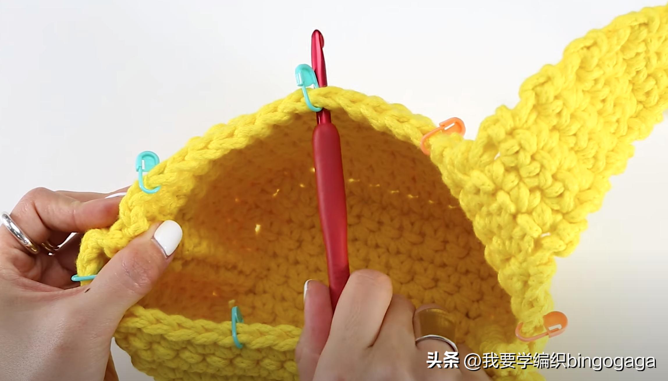 小单肩包教程简单又漂亮,学钩小包包的视频教程