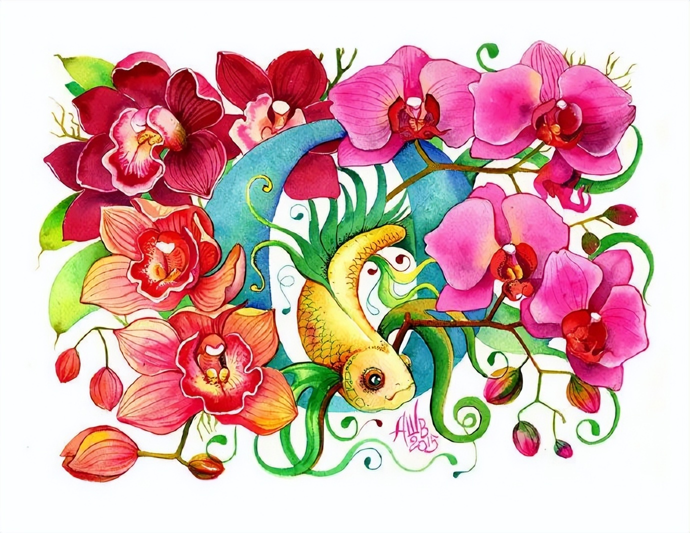 大神级水彩作品看完肯定不后悔,40张笔触狂放的水彩