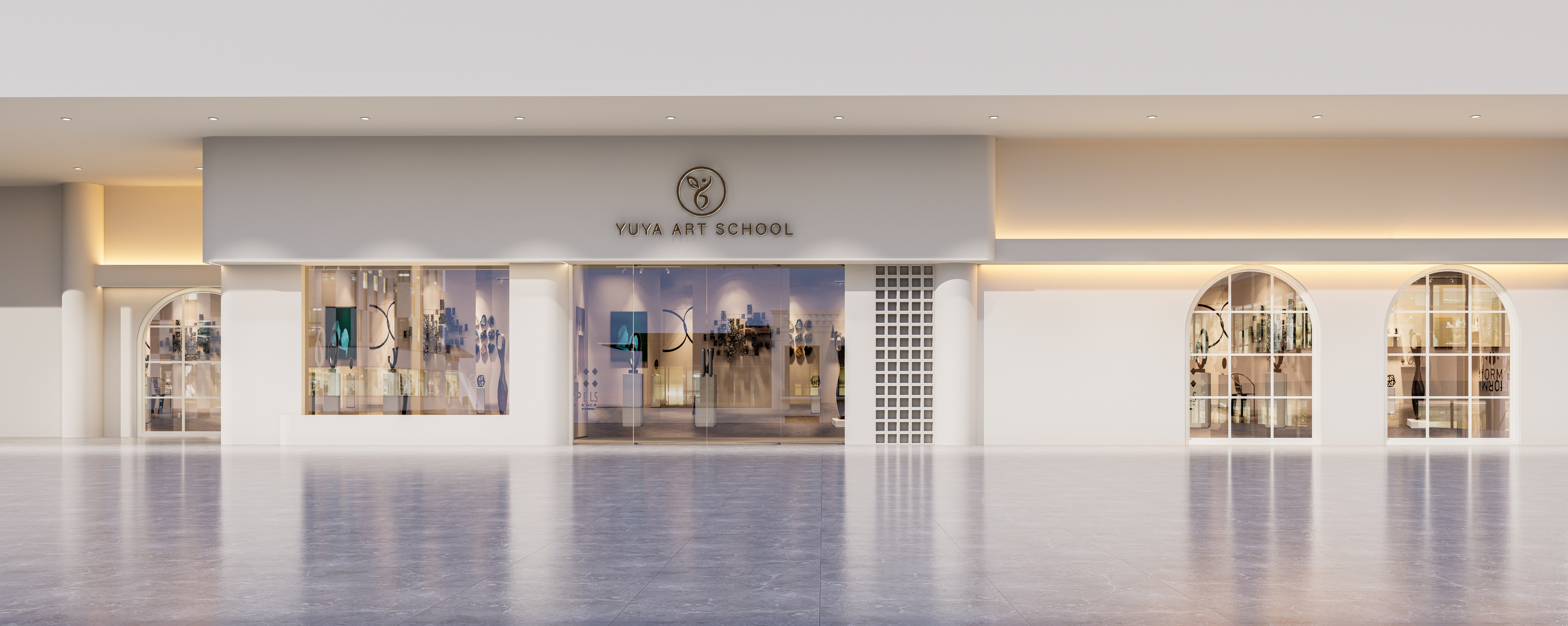 300平文化课教育培训班装修效果图,300平培训班装修设计