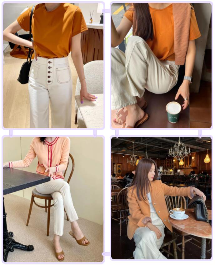 配色最好的韩式穿搭,今年流行的十大服装色系搭配