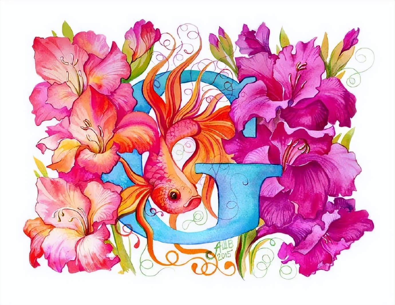 大神级水彩作品看完肯定不后悔,40张笔触狂放的水彩