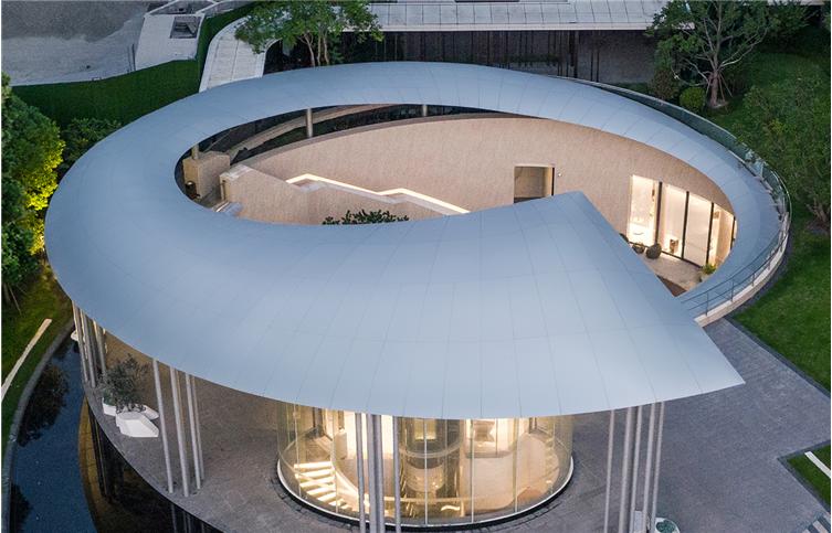 建筑铝材幕墙效果图,建筑装饰铝板设计加工