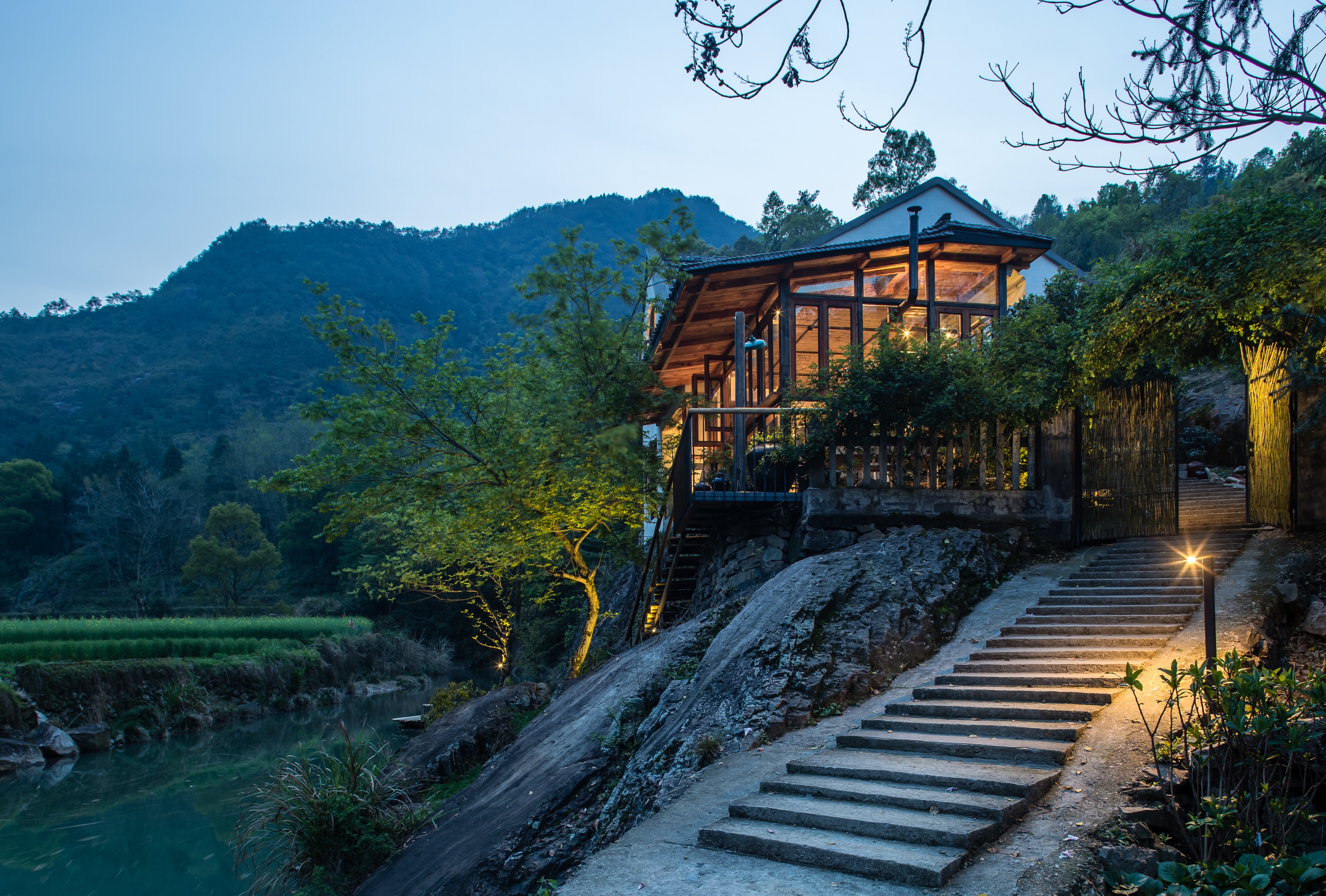 民宿酒店走廊过道设计效果图,民宿酒店家具设计