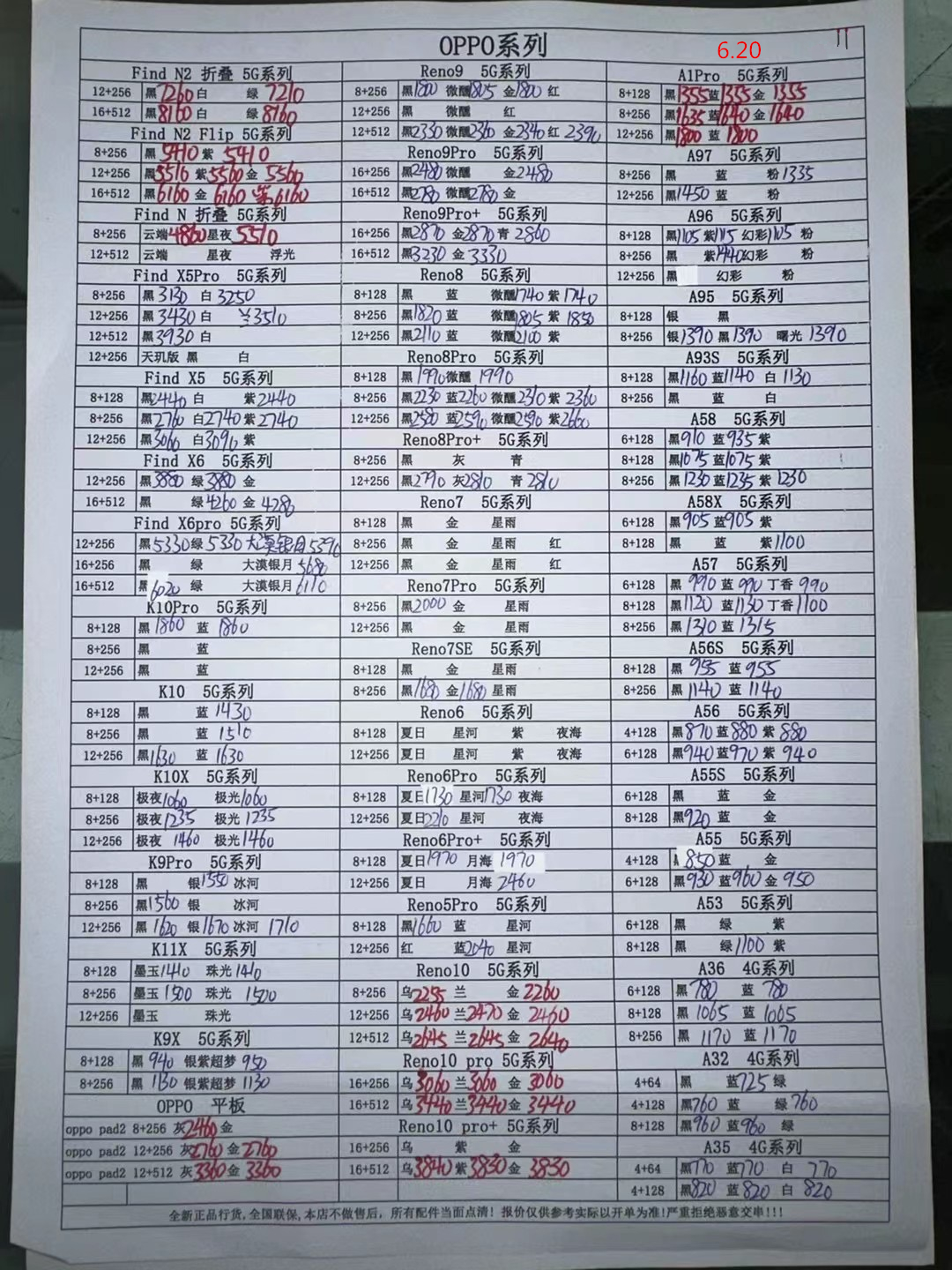 华强北远望手机市场批发报价单,2023年2月华强北手机拿货价格表