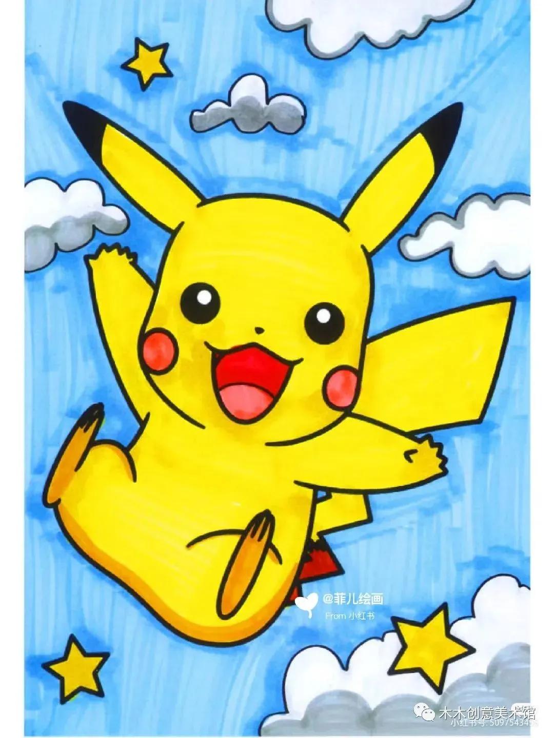 马克笔画儿童画简单好看,儿童马克笔画画简单又好看图片