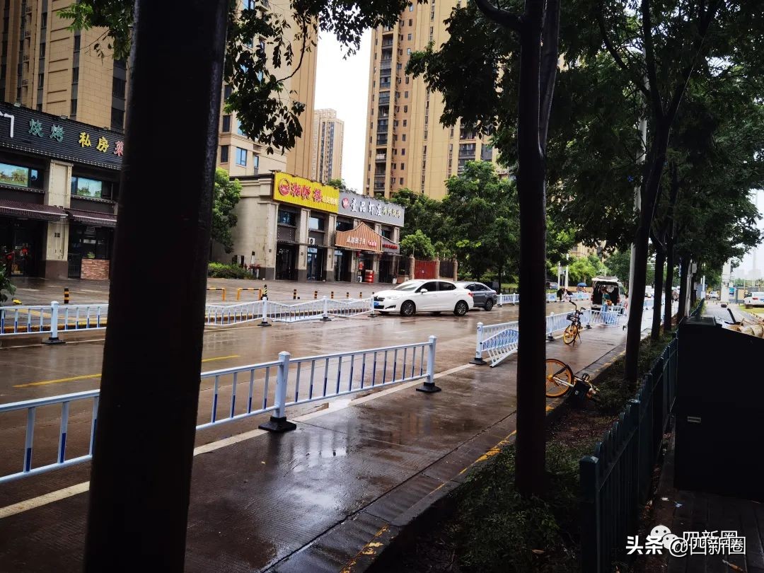 四新街芳草东路交通护栏被人为破坏，十里铺小学有改扩建计划