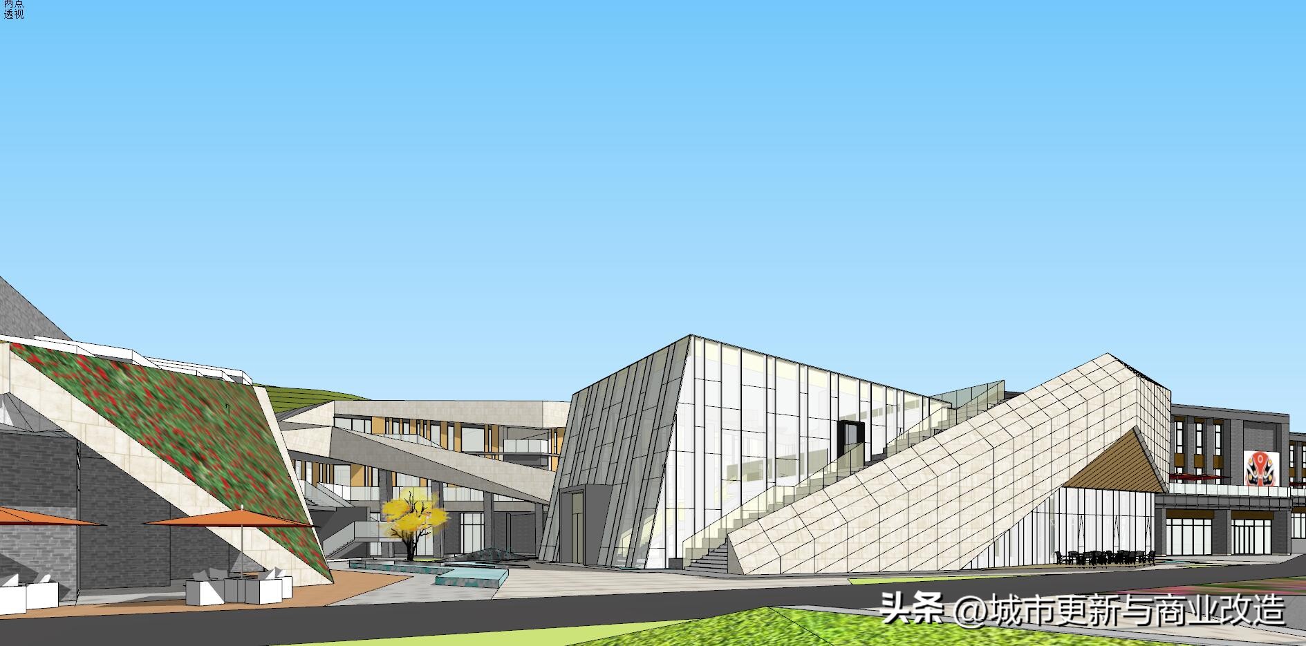 商业街区建筑设计平面图,商业街建筑设计手绘图