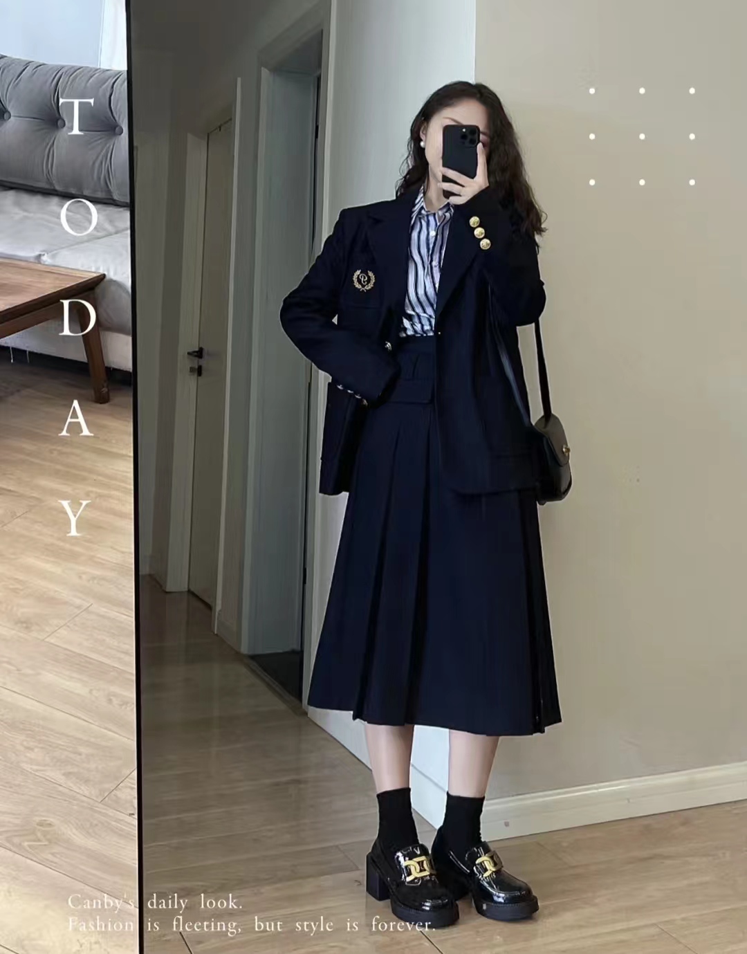 西装长裙搭配西装外套,西装外套配连衣裙气质高级感