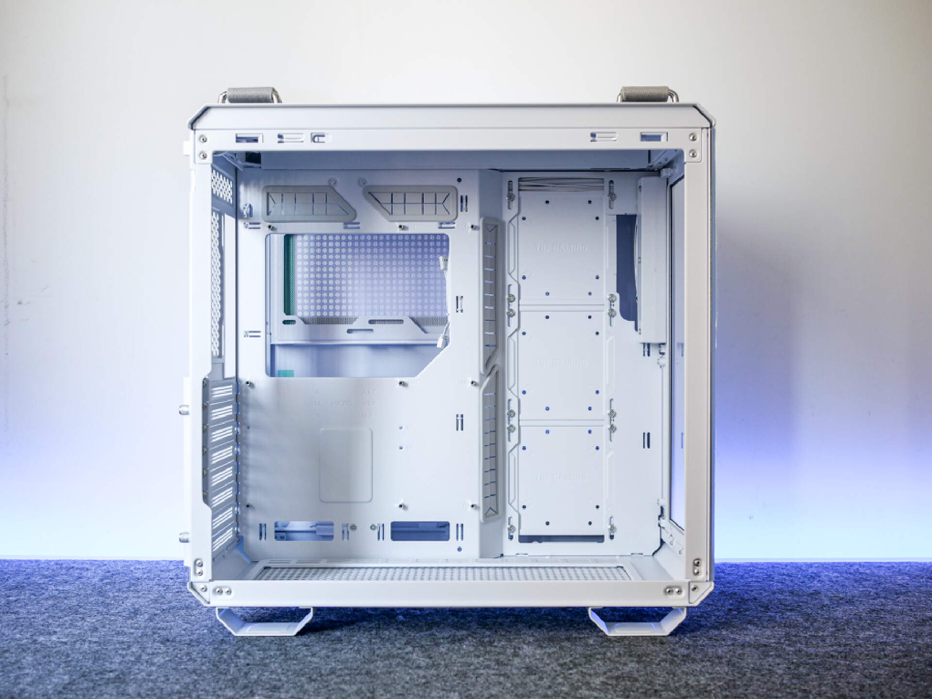 华硕gt502机箱教学,华硕tuf502弹药库机箱装机视频