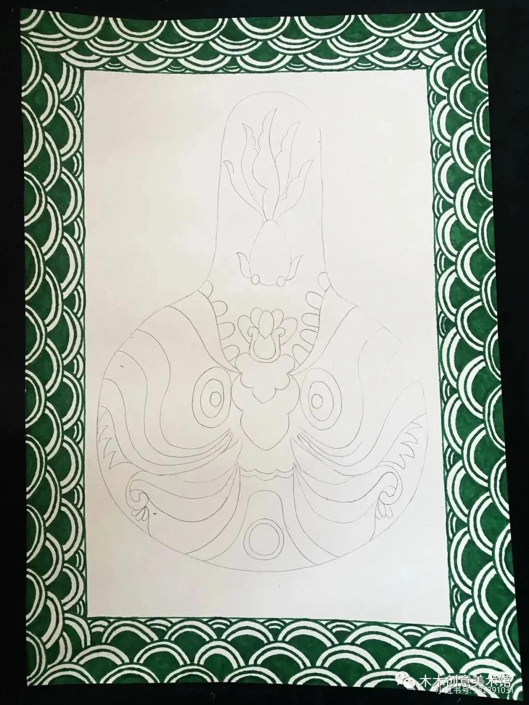 中国传统文化线描装饰，用马克笔将创意进行到底，力画国风绘画