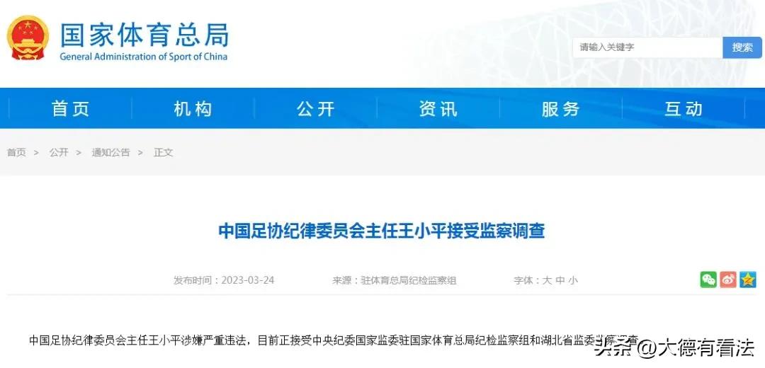 王小平足协最新消息,足协王小平