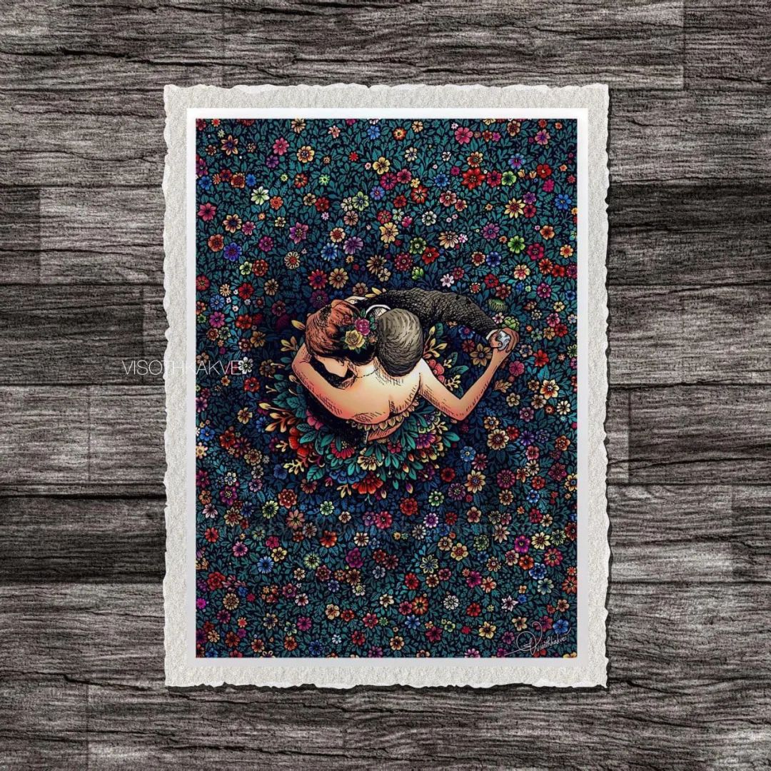 简单治愈强迫症画,让密集恐惧症非常难受的画