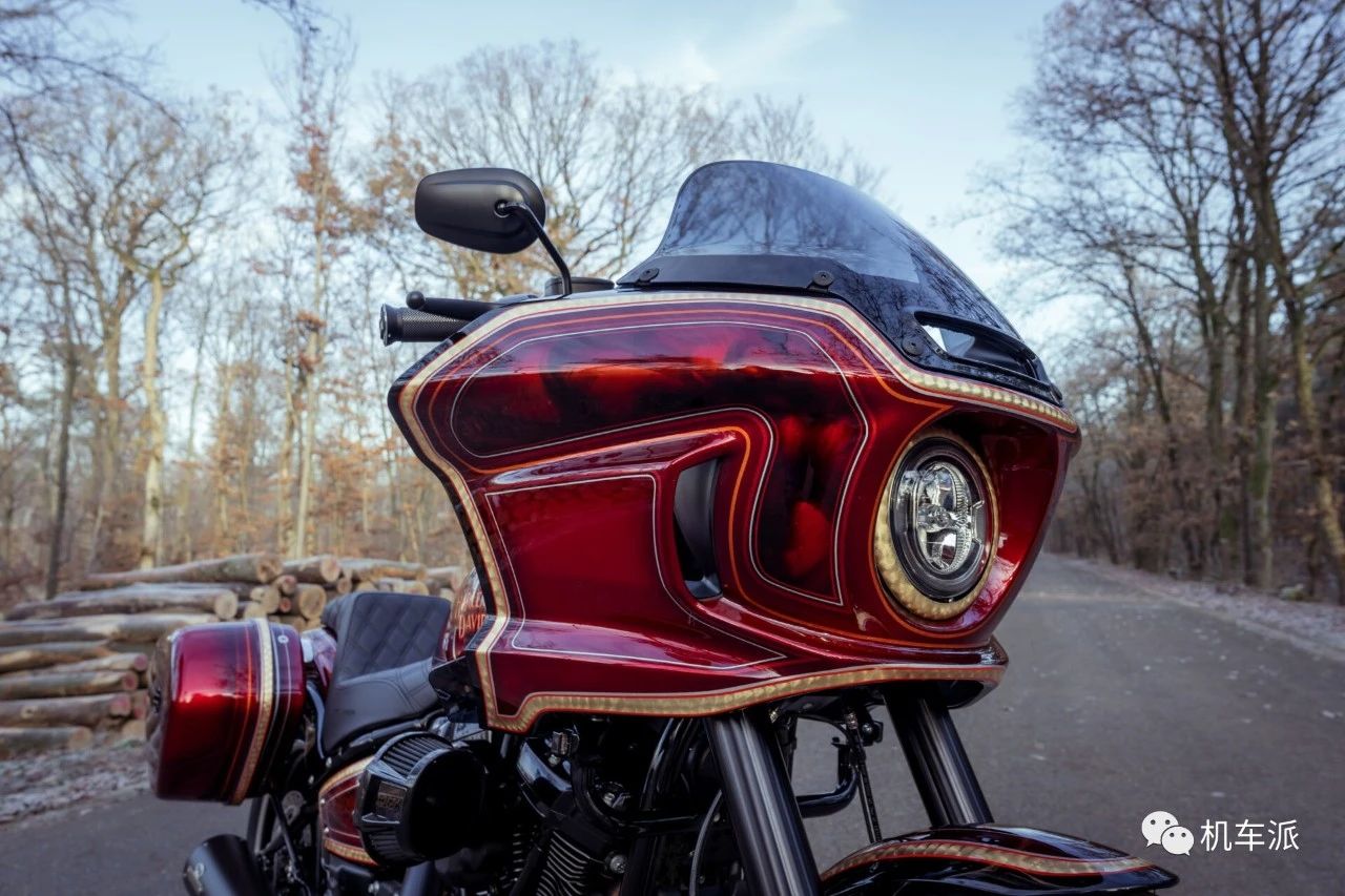 哈雷路威s定制版,定制绿色哈雷