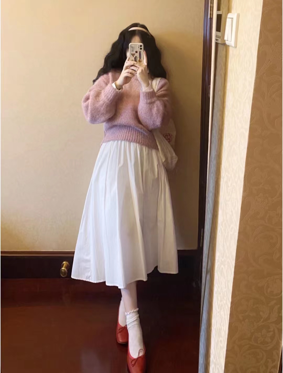 冬季穿搭女生韩系温柔套装,适合冬季15岁女生的时尚穿搭套装