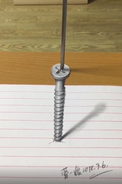 3D绘画牛人多厉害？画出真假难辨的“立体美女”，震惊500万网友