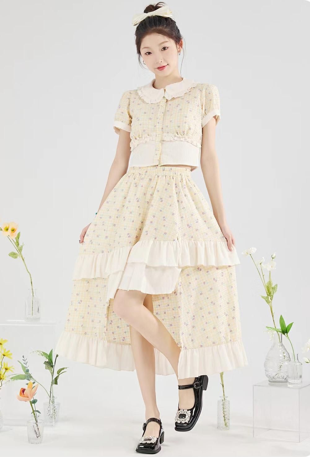 油画裙半身裙,吊带油画裙