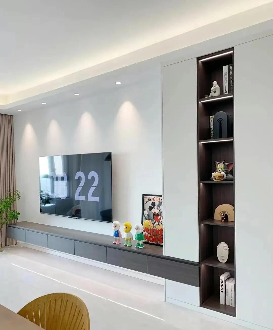 钛金条电视背景墙,电视背景墙20款壁画