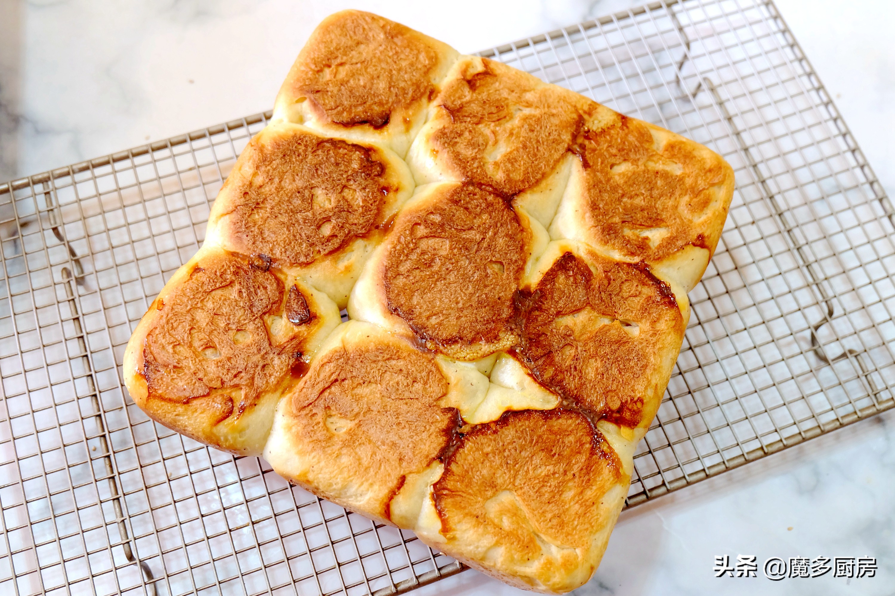 用面包做美食简单又好吃不用黄油,粗粮面包全麦无糖小面包