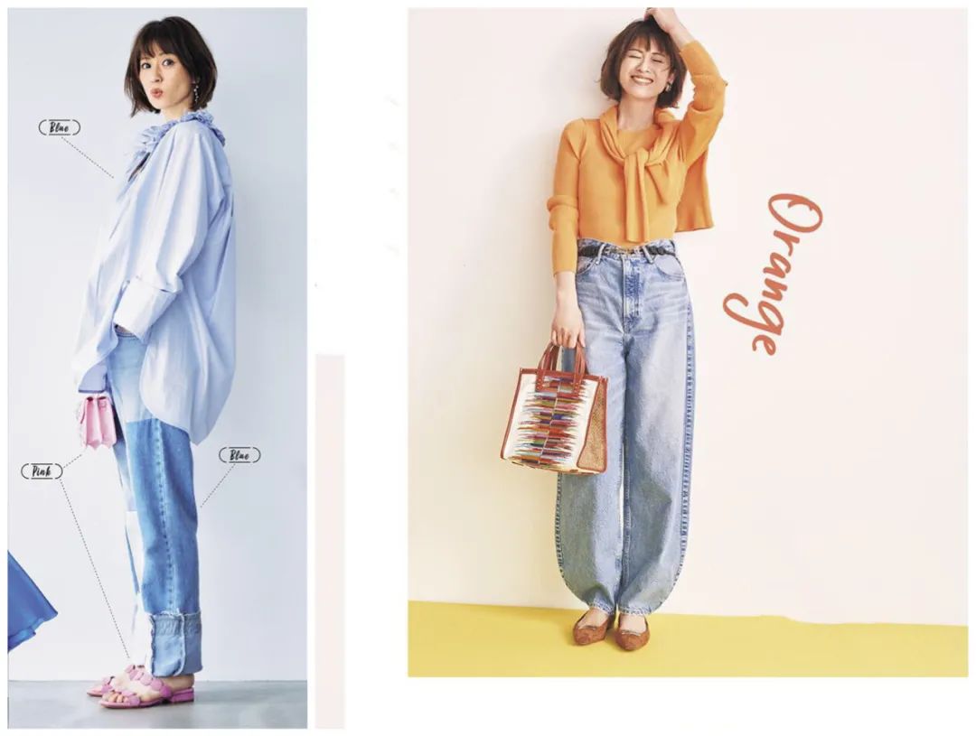 绿粉橙蓝四色如何搭配,红橙黄绿蓝靛紫三色搭配