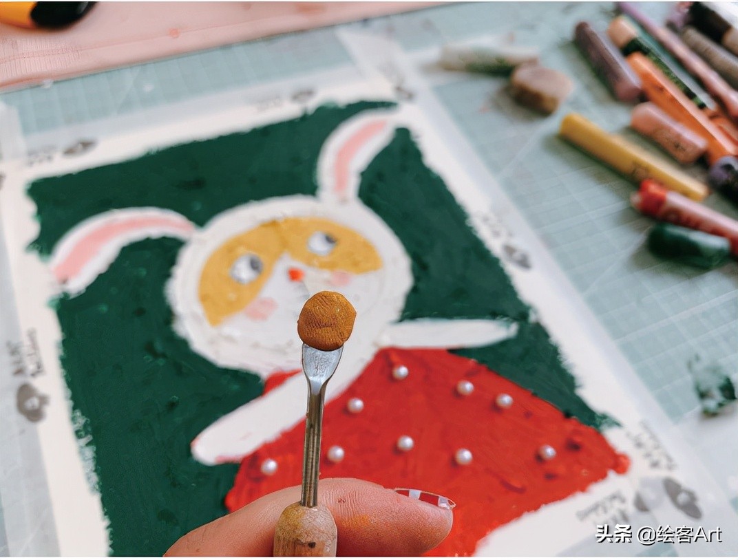 治愈了一切的不可爱图片,油画棒森系小清新插画