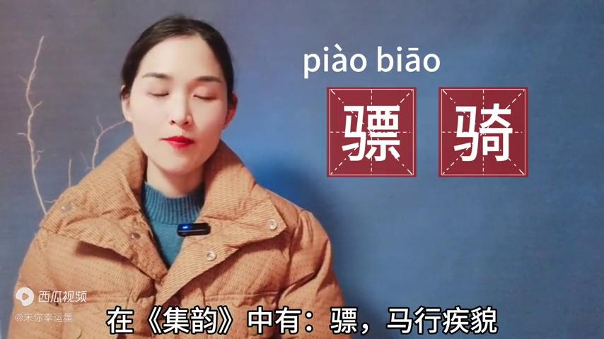 骠骑正确发音,骠骑怎么读拼音是什么