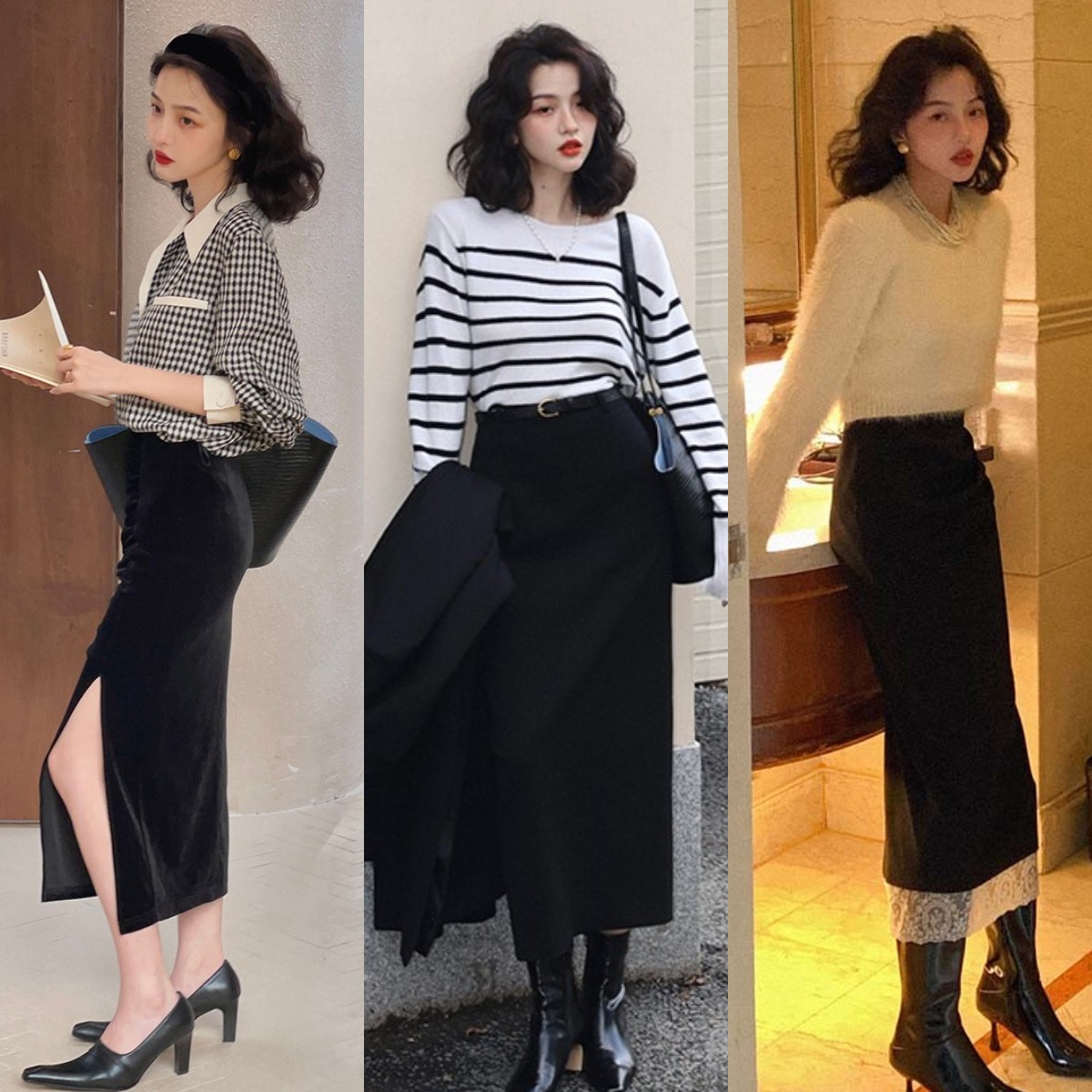 不规则半身裙搭配上衣推荐秋冬,深秋网纱半身裙怎么搭上衣