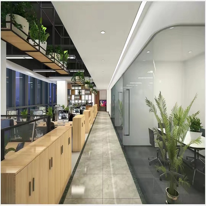 办公室玻璃隔断墙装修效果图,公寓卫生间玻璃隔断墙和门