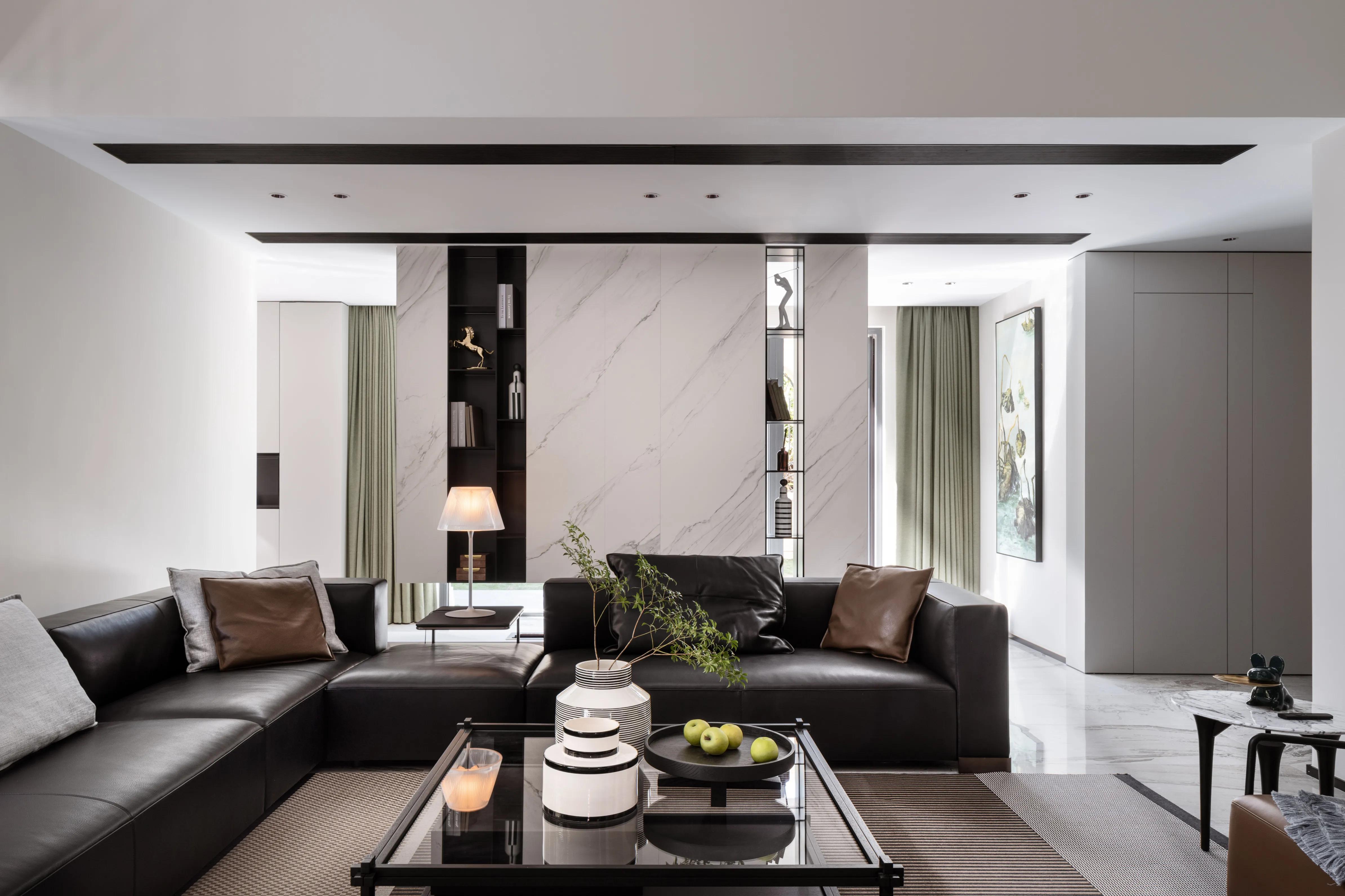 班兰家具设计,一抹蓝雅致样板间设计