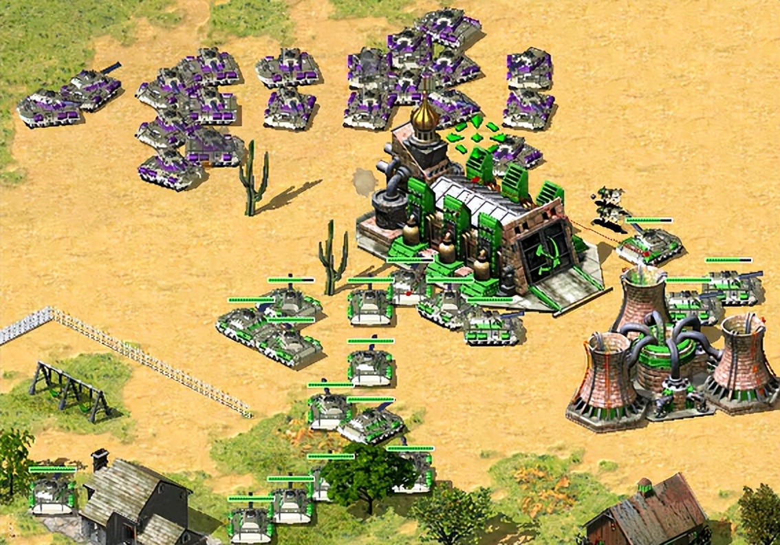 红警怎么快速点99个坦克,红警坦克对战时候的操作