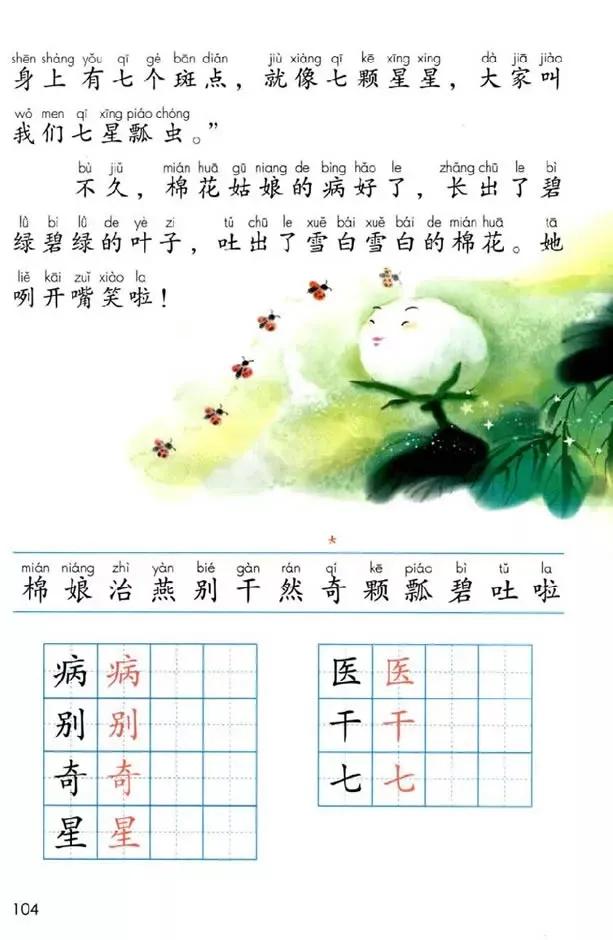 人教版小学语文一年级下册课本（电子版）寒假预习，快收藏