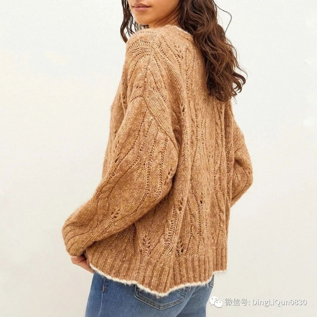 秋款jk针织衫,早秋针织蝴蝶袖针织衫