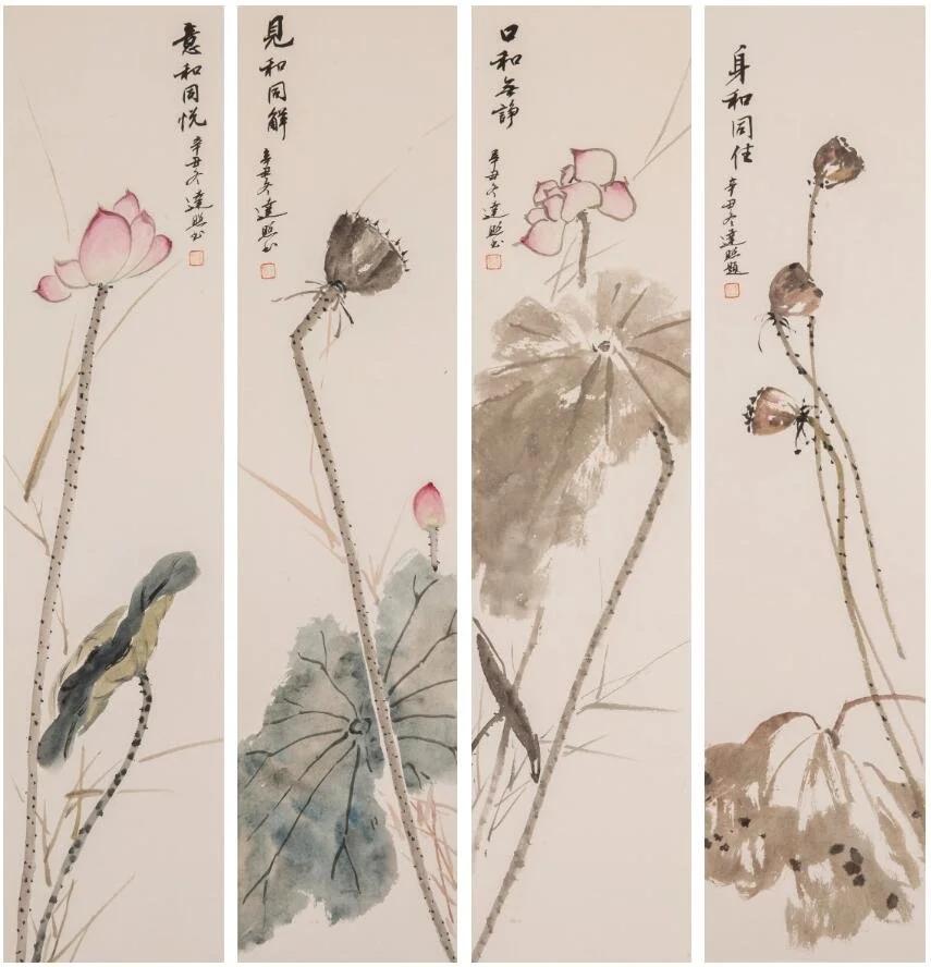 温金燕3D“莲画”展开幕,达照法师给予高度评价!见者有福了