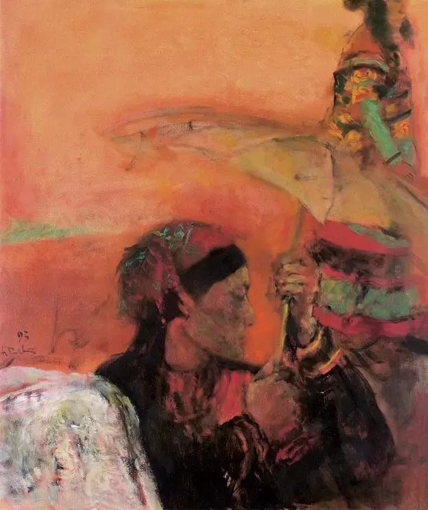 何多苓俄罗斯写生油画,何多苓油画2007