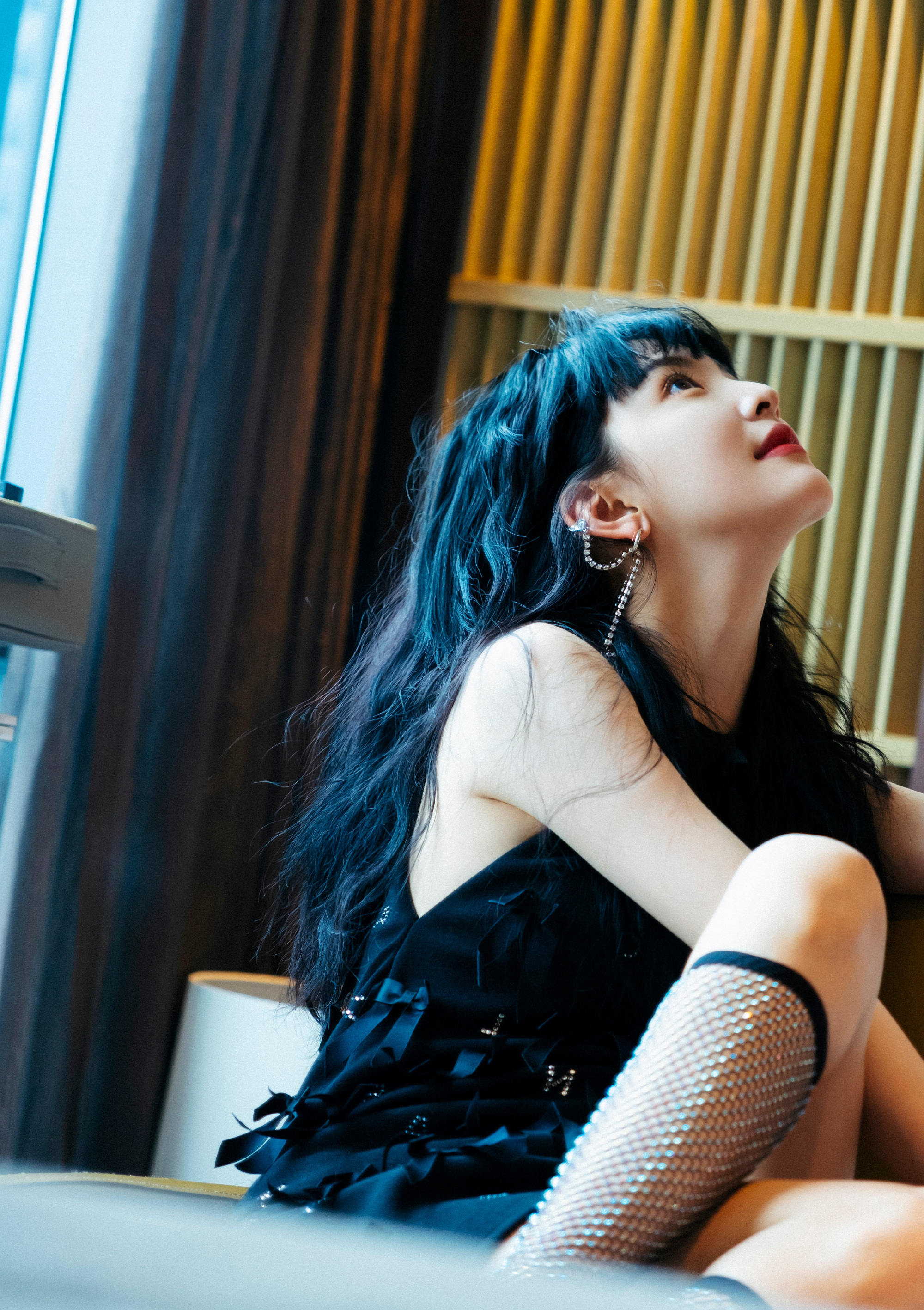 章若楠同款发型卷发,章若楠齐刘海卷发造型