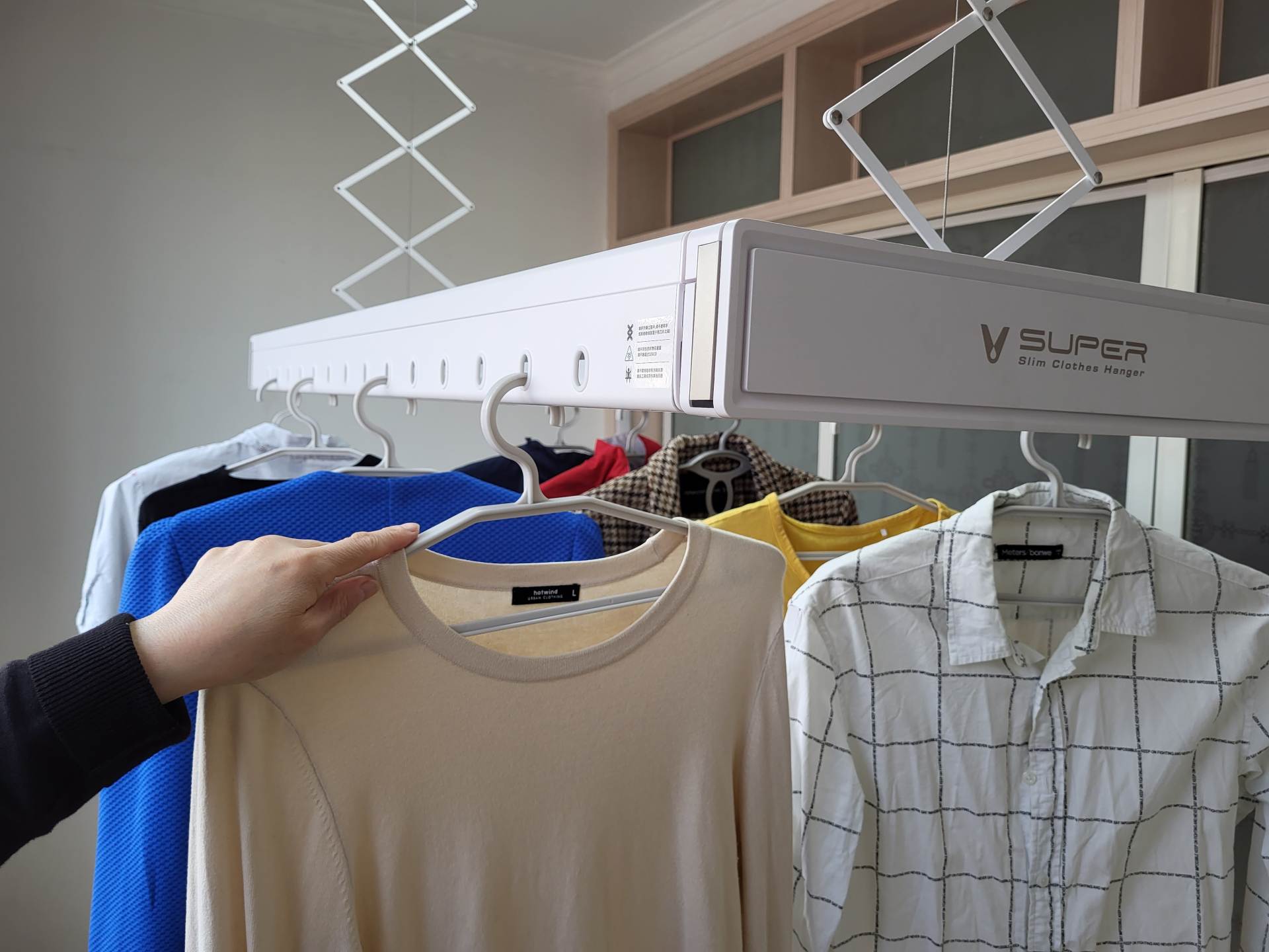 智能晾衣架烘干功能测评,云米smarts晾衣架