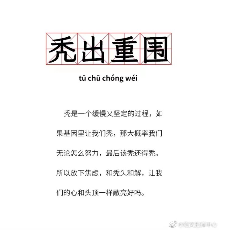 “脱发”可不是“losehair”！就挺秃然的~