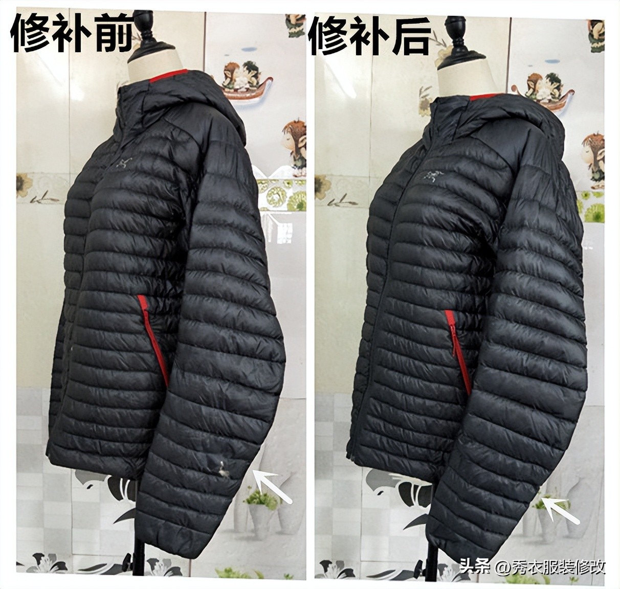 羽绒服破洞补丁能贴住吗 (羽绒服破洞巧补的方法贴补丁)